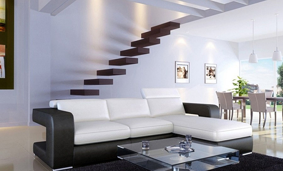 Logesh - Leather Sofa Lounge Set